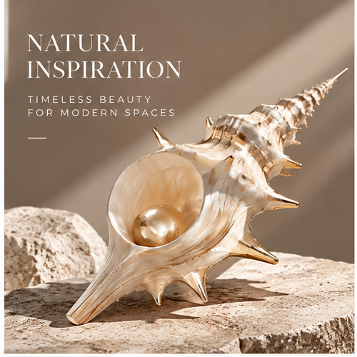 Spire shell decoration showing pointed projections and luminous interior